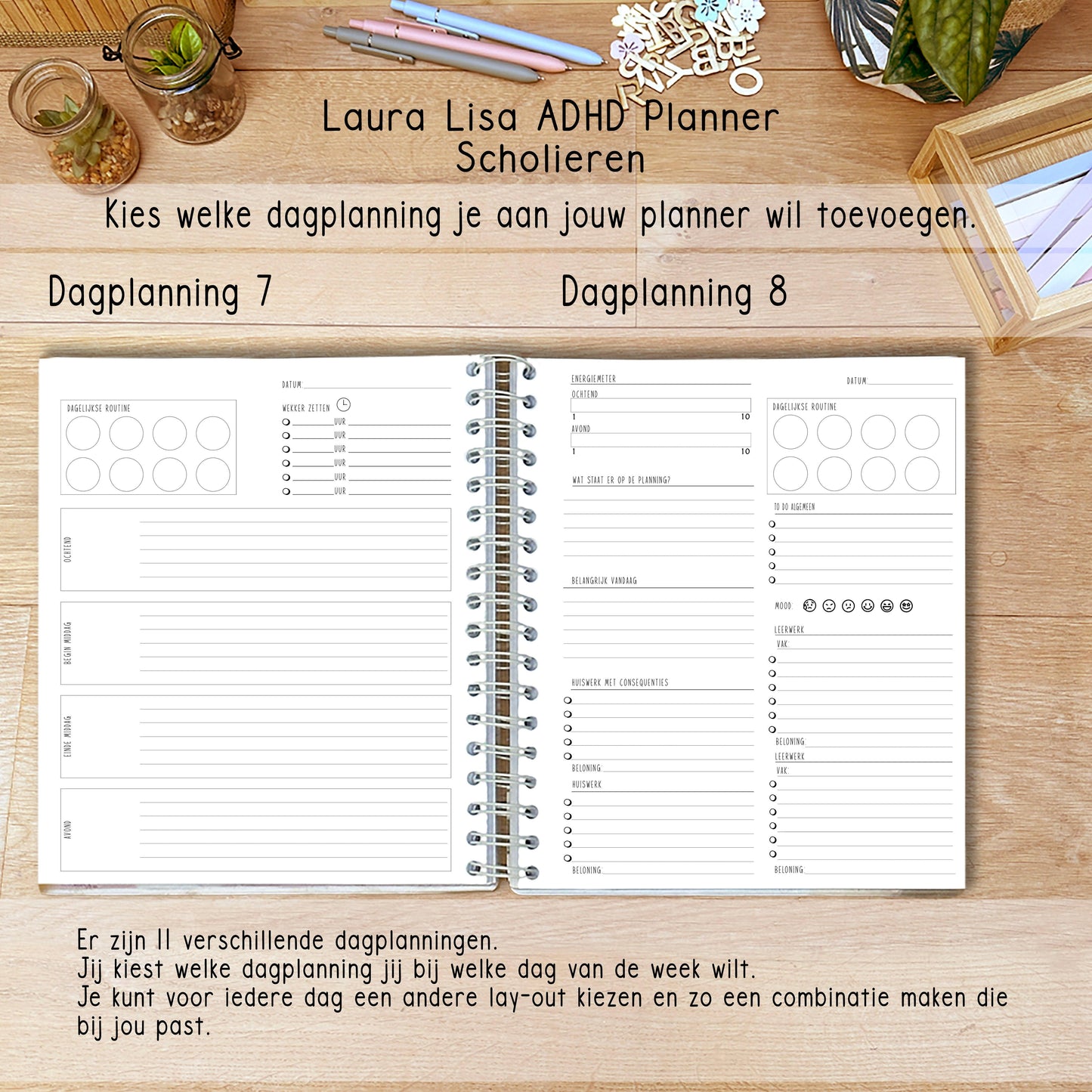 Laura Lisa Planner ADHD scholieren petrol 2