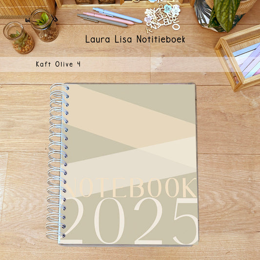 PRE-ORDER Laura Lisa notitieboek olive 4