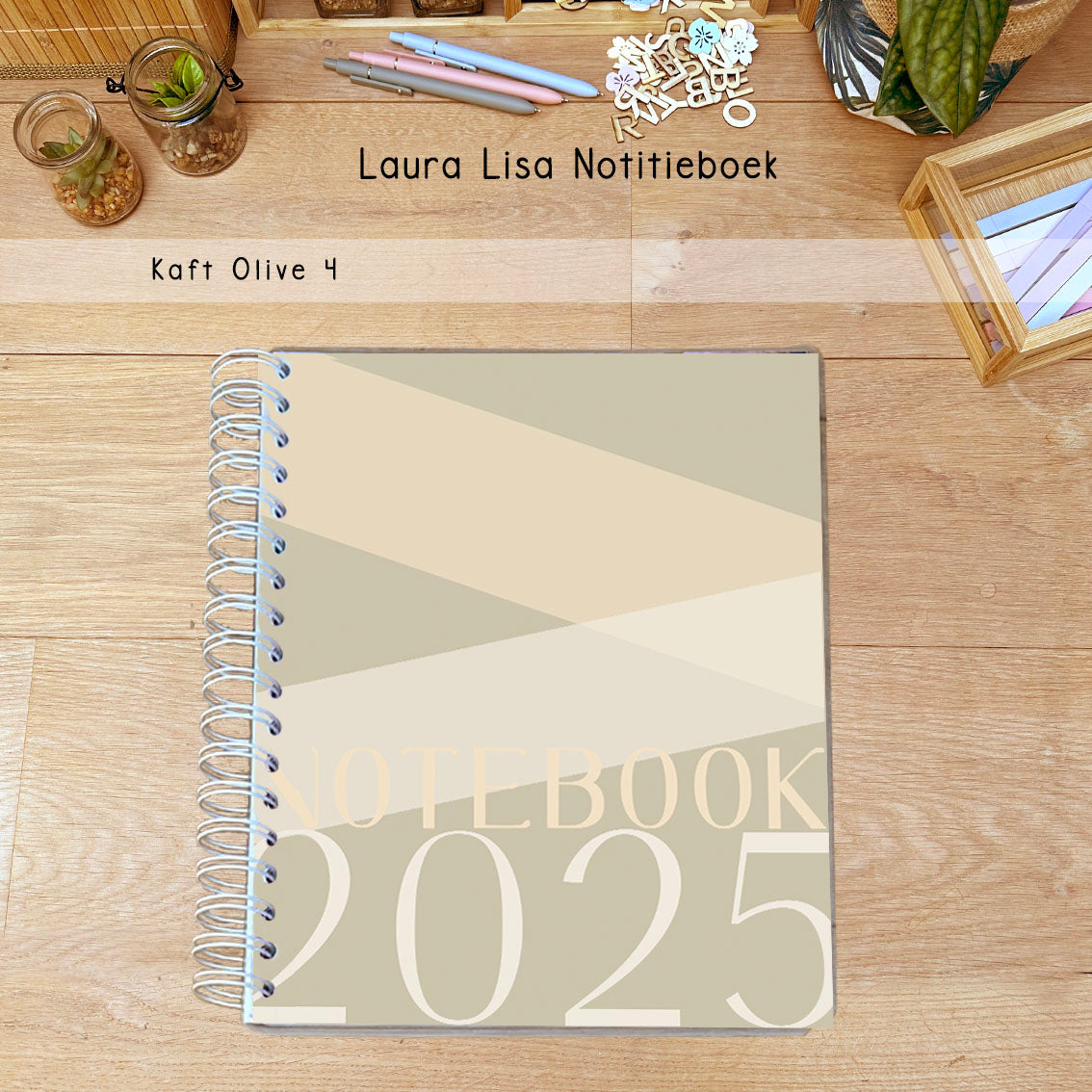 PRE-ORDER Laura Lisa notitieboek leerkrachten olive 4