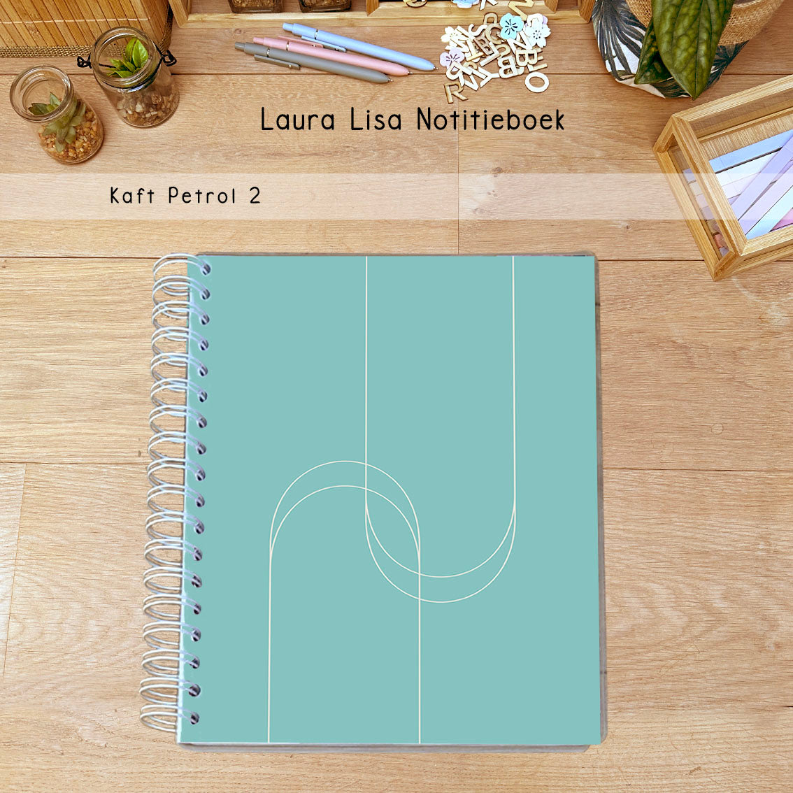 PRE-ORDER Laura Lisa notitieboek petrol 2