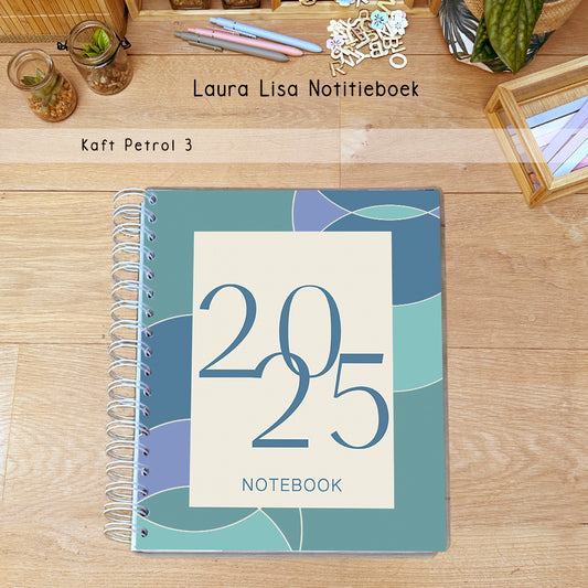 PRE-ORDER Laura Lisa notitieboek petrol 3