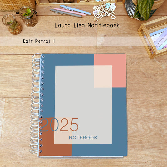 PRE-ORDER Laura Lisa notitieboek petrol 4