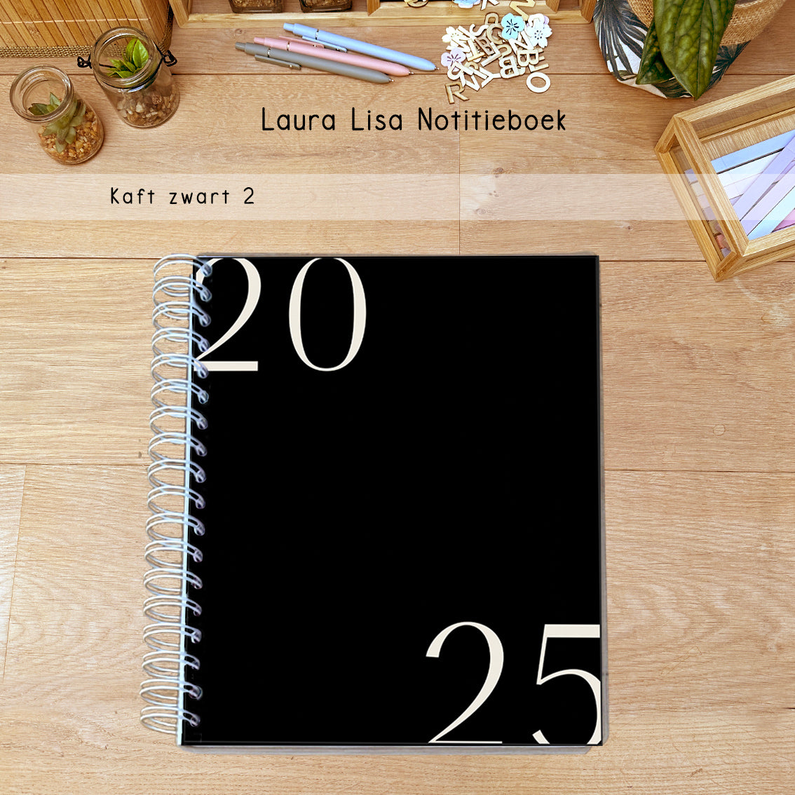 PRE-ORDER Laura Lisa notitieboek zwart 2