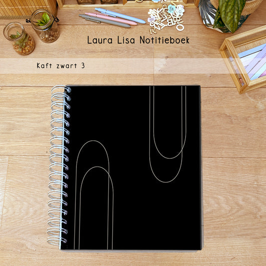 PRE-ORDER Laura Lisa notitieboek zwart 3