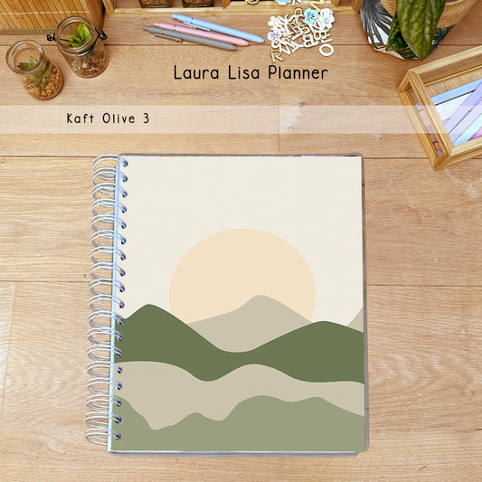 PRE-ORDER Laura Lisa business & self-care Planner olive 3