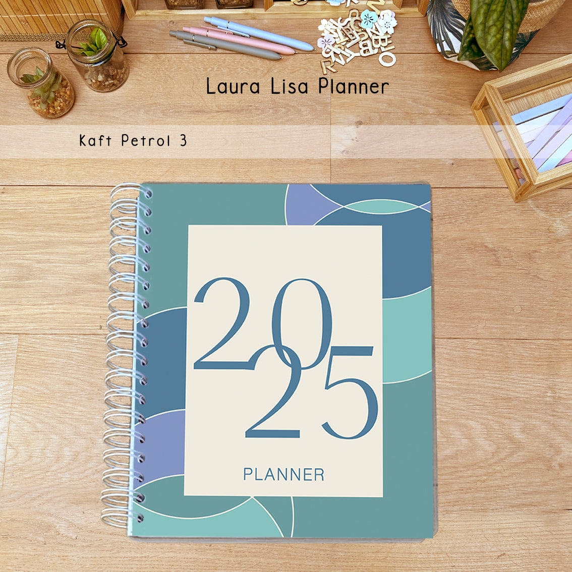 PRE-ORDER Laura Lisa business & self-care Planner petrol 3