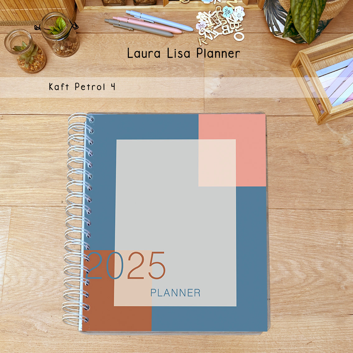 PRE-ORDER Laura Lisa halfjaarlijkse leerkrachten planner petrol 4