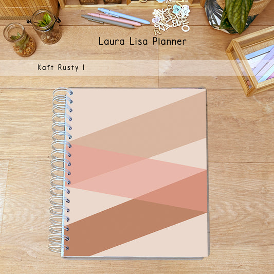 PRE-ORDER Laura Lisa halfjaarlijkse leerkrachten planner rusty 1