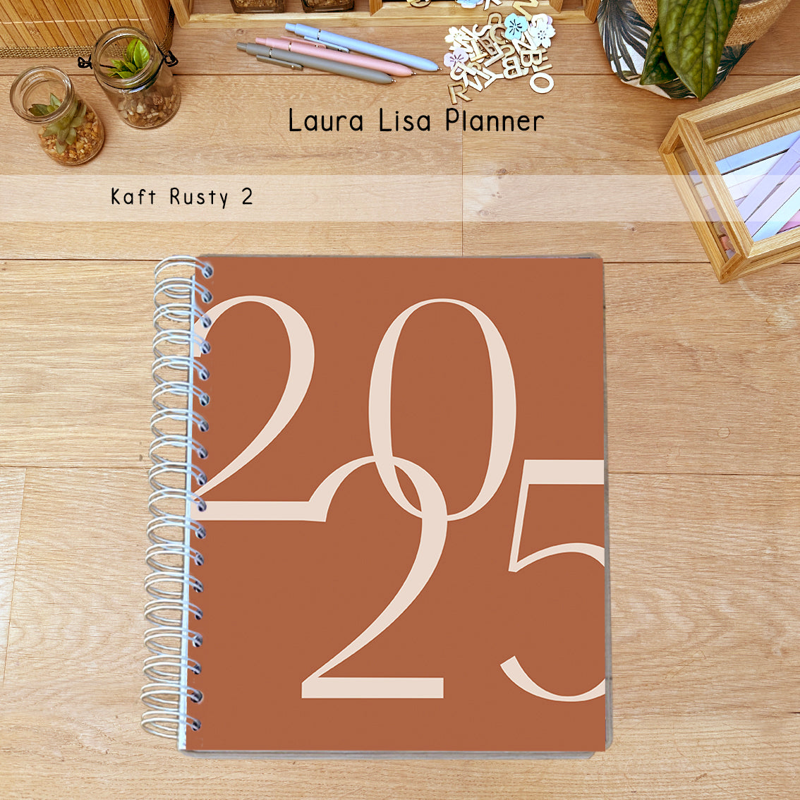 PRE-ORDER Laura Lisa halfjaarlijkse leerkrachten planner rusty 2