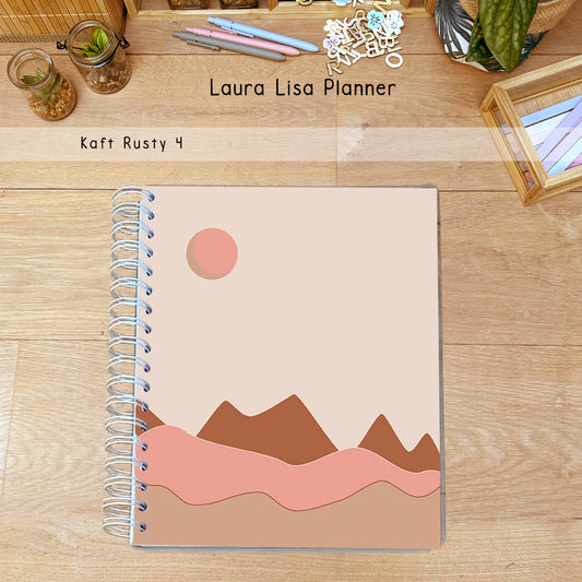 PRE-ORDER Laura Lisa halfjaarlijkse leerkrachten planner rusty 4