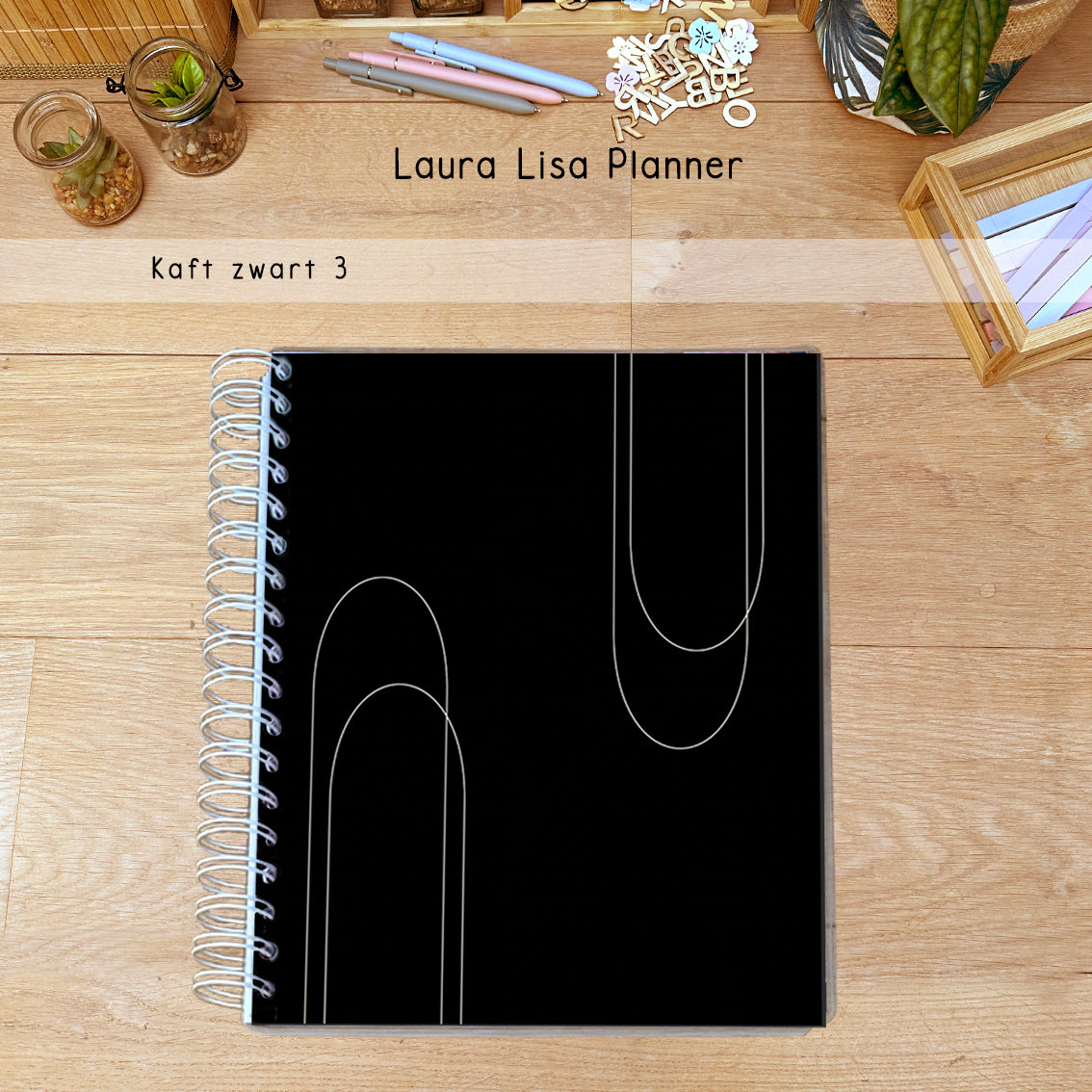 PRE-ORDER Laura Lisa halfjaarlijkse leerkrachten planner zwart 3