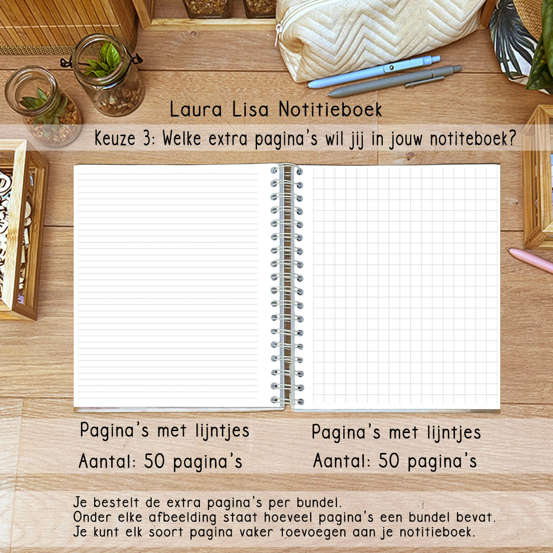 PRE-ORDER Laura Lisa notitieboek olive 3