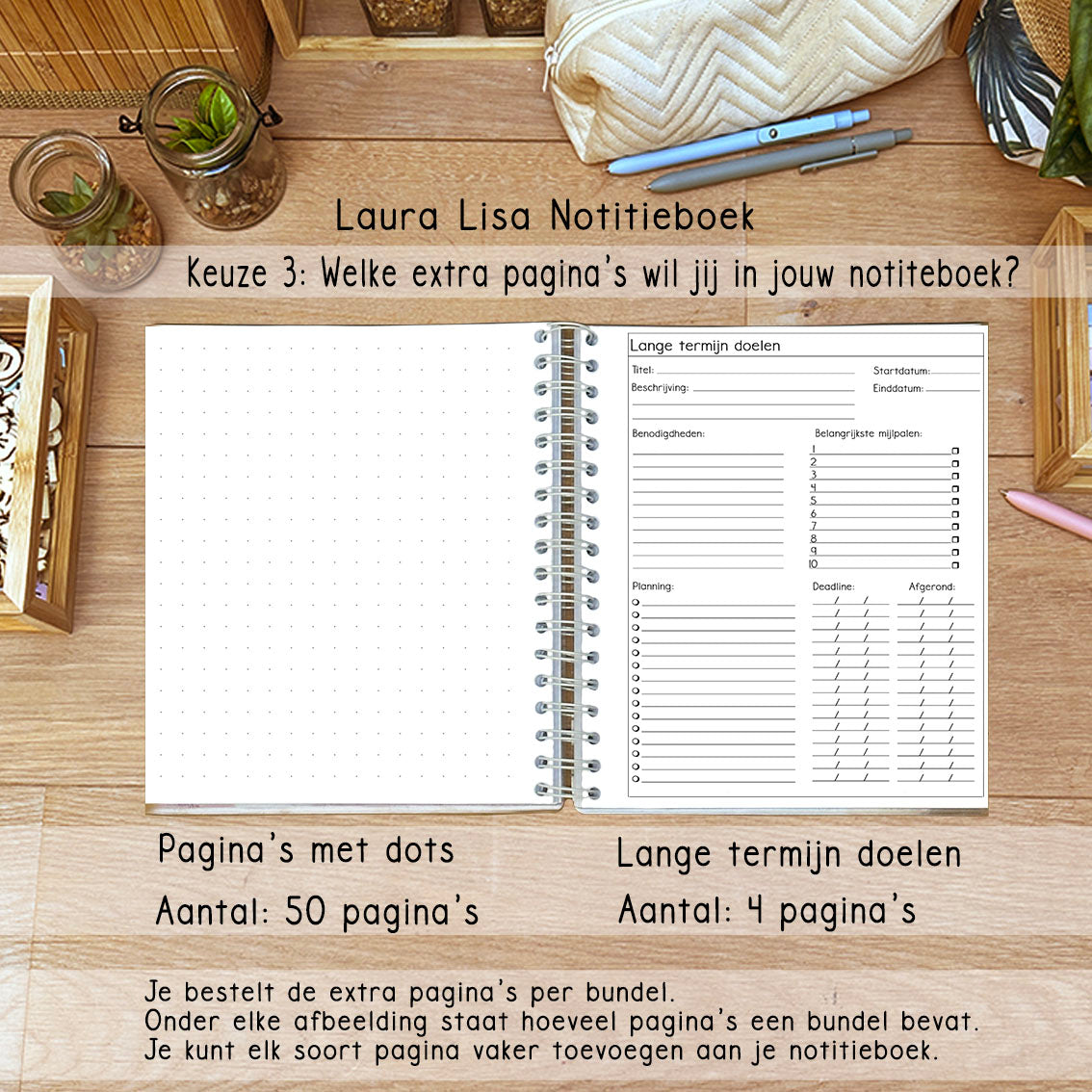 PRE-ORDER Laura Lisa notitieboek zwart 2