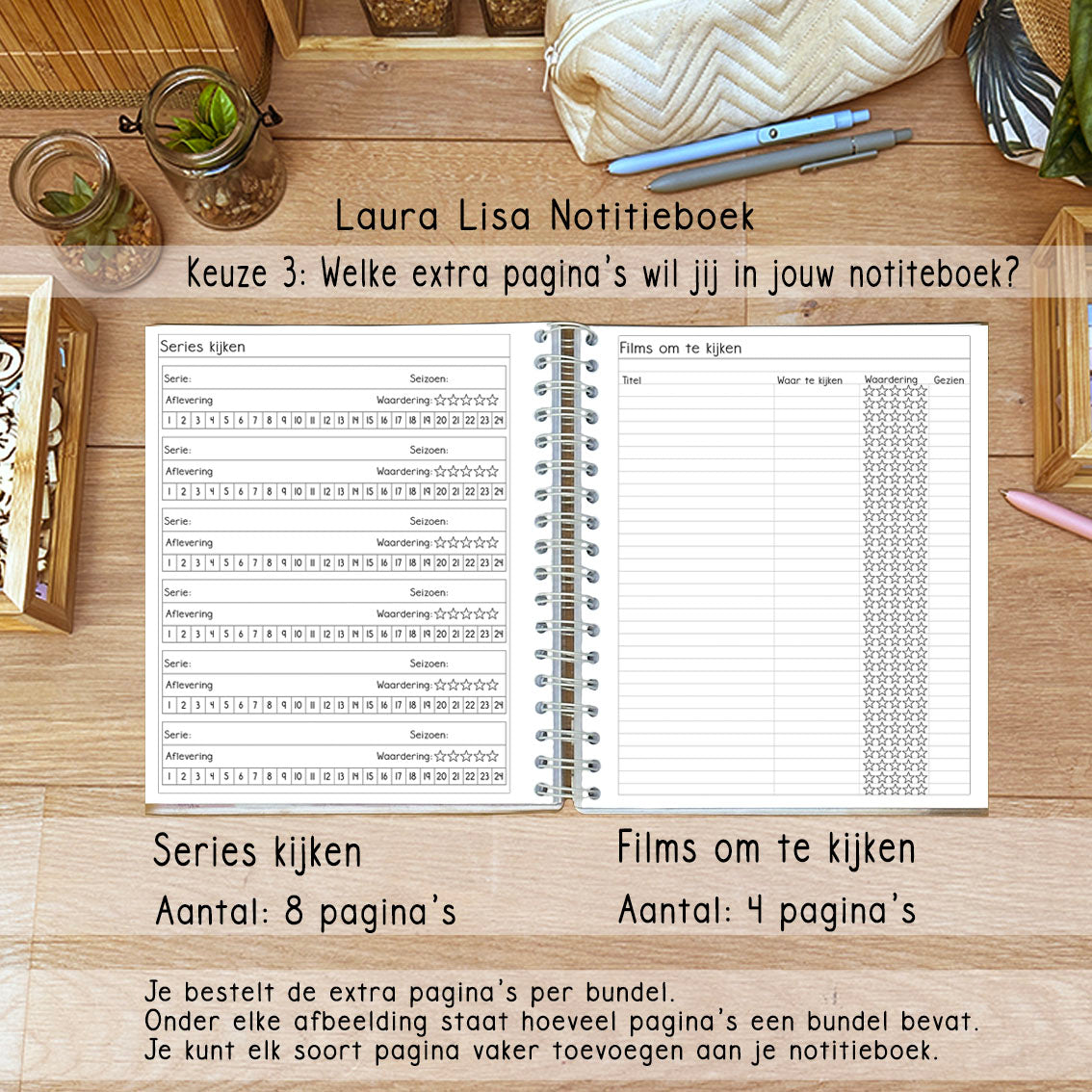 PRE-ORDER Laura Lisa notitieboek rusty 3