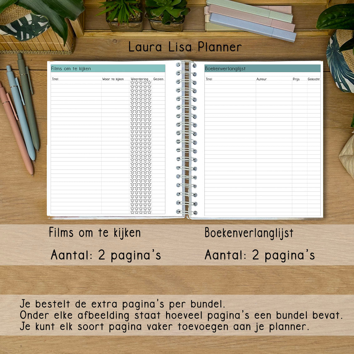 PRE-ORDER Laura Lisa business & self-care Planner zwart 3