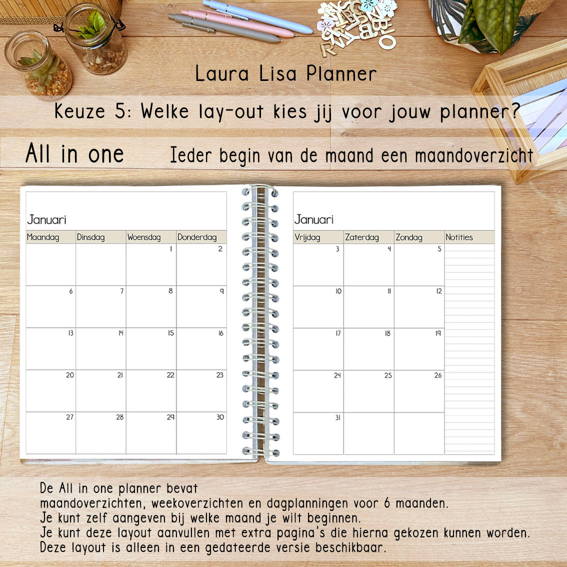 PRE-ORDER Laura Lisa business & self-care Planner rusty 2