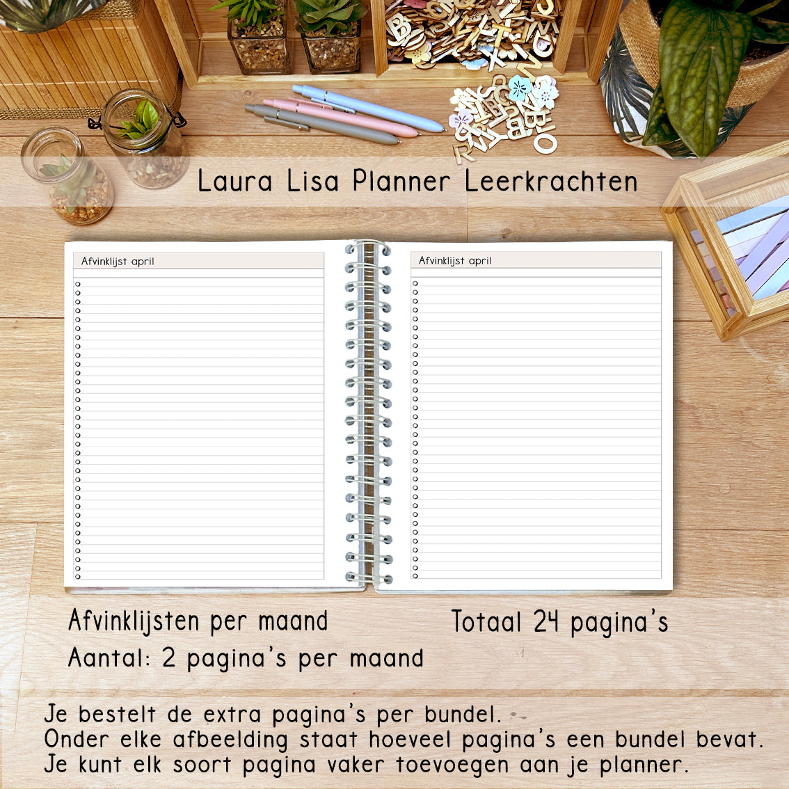 (ACHTSTE) PRE-ORDER Laura Lisa leerkrachten planner