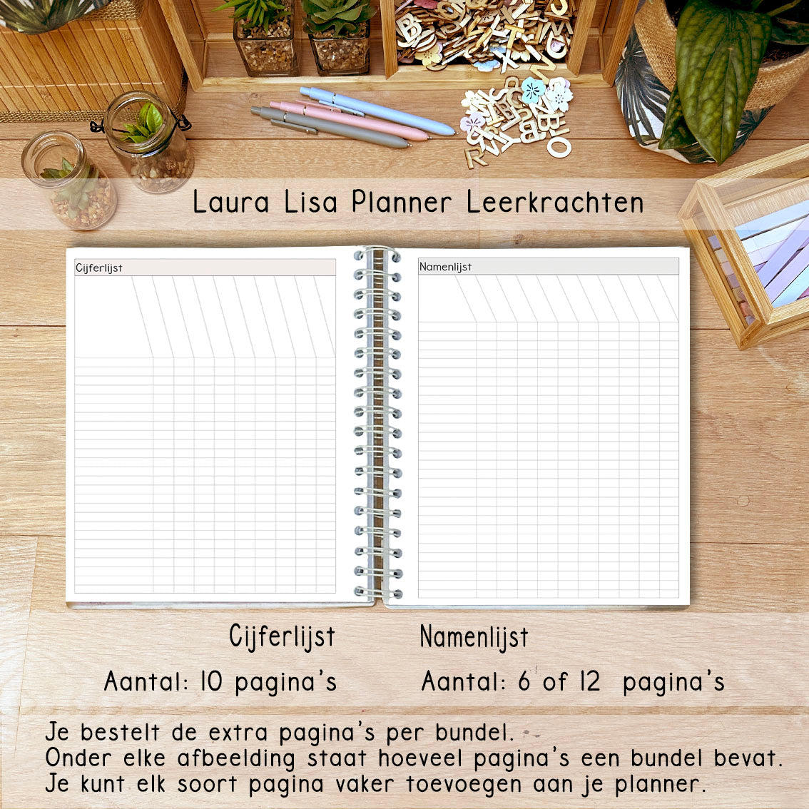 (ACHTSTE) PRE-ORDER Laura Lisa leerkrachten planner