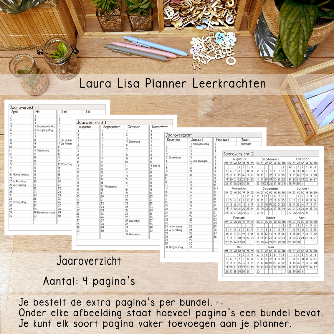 (ACHTSTE) PRE-ORDER Laura Lisa leerkrachten planner