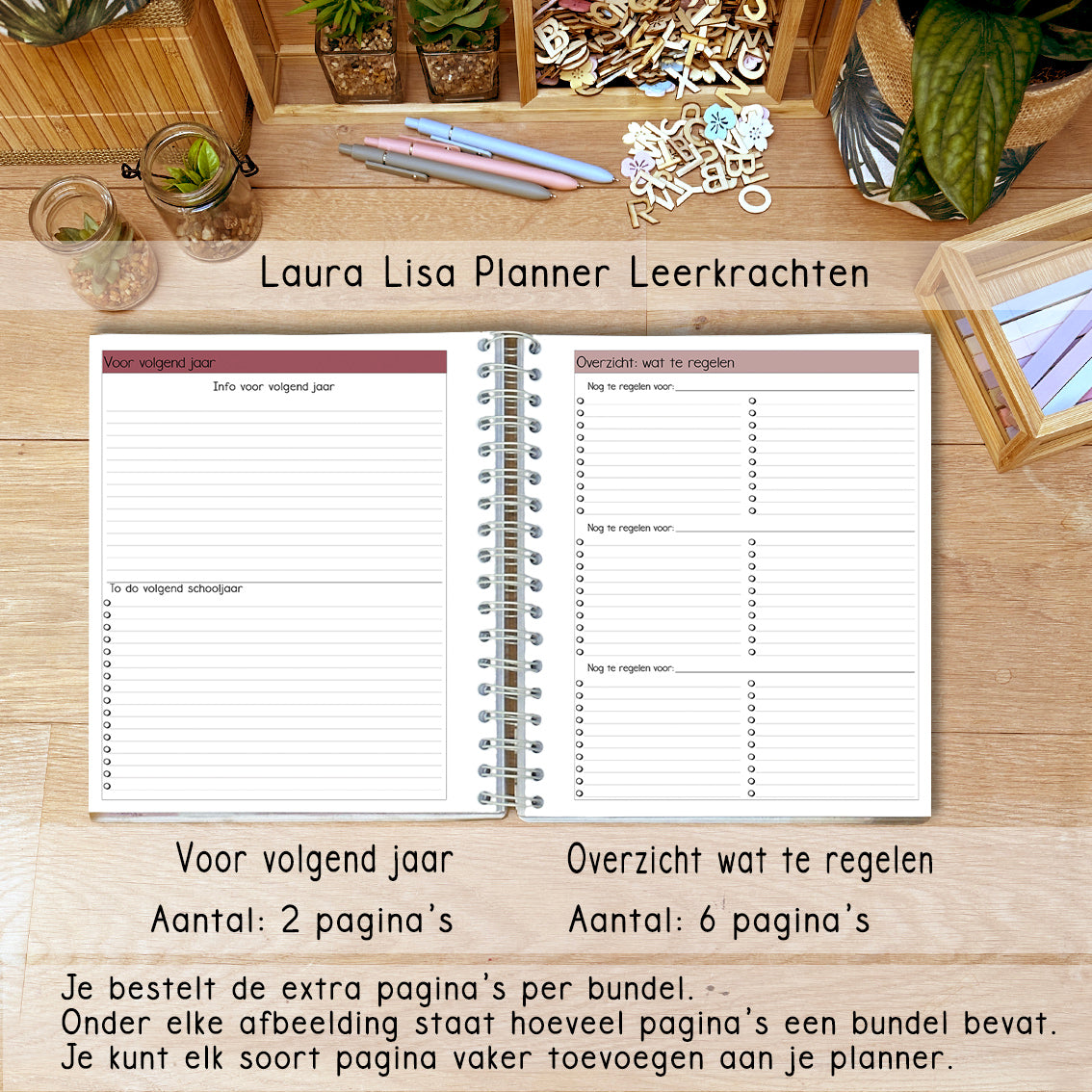 (ACHTSTE) PRE-ORDER Laura Lisa leerkrachten planner