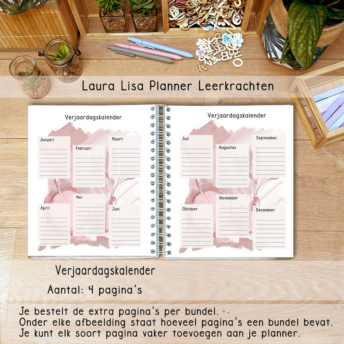 (ACHTSTE) PRE-ORDER Laura Lisa leerkrachten planner