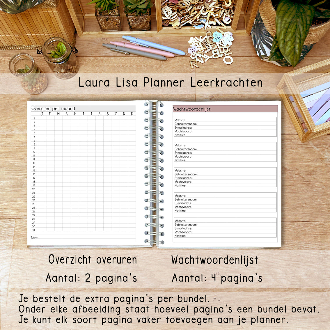 (ACHTSTE) PRE-ORDER Laura Lisa leerkrachten planner