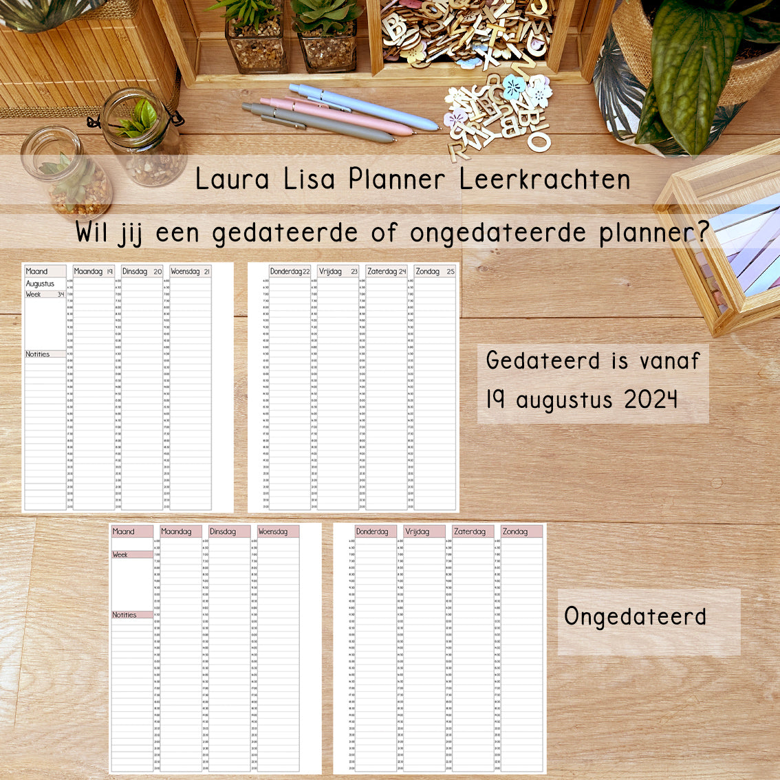 (ACHTSTE) PRE-ORDER Laura Lisa leerkrachten planner