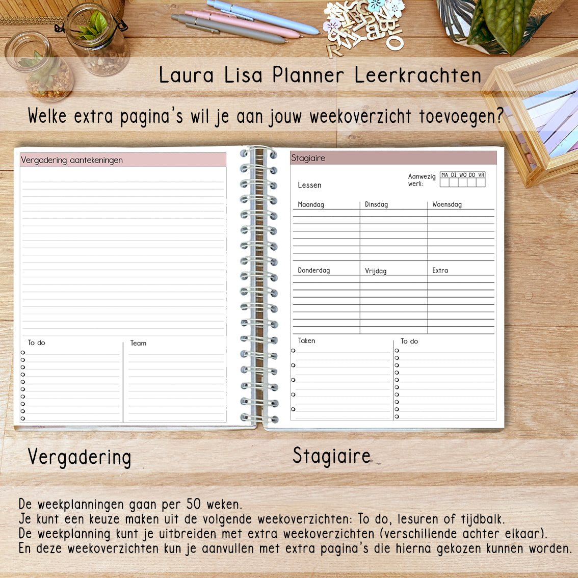 (ACHTSTE) PRE-ORDER Laura Lisa leerkrachten planner