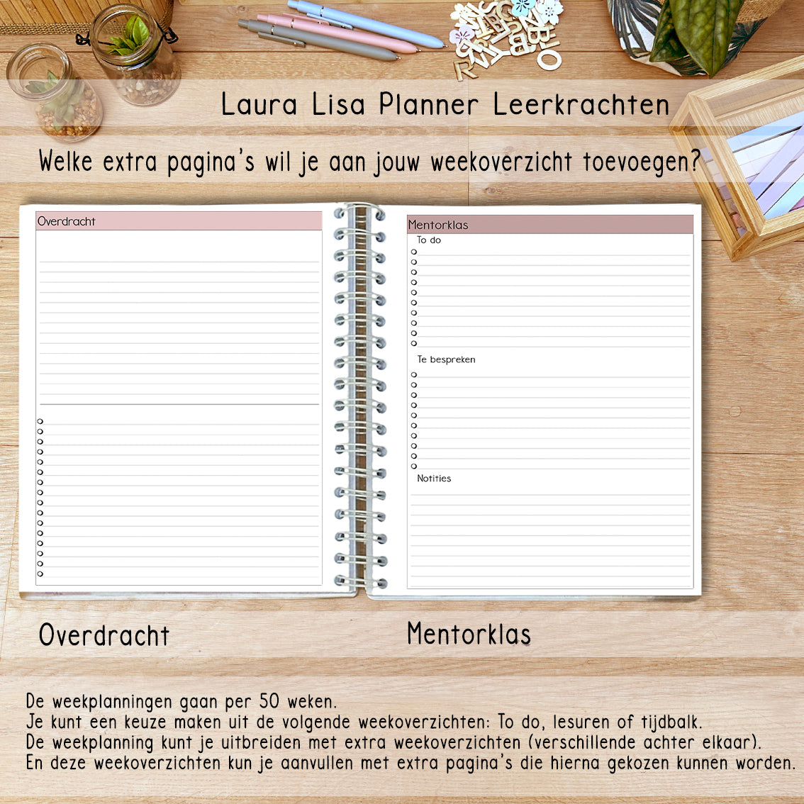 (ACHTSTE) PRE-ORDER Laura Lisa leerkrachten planner