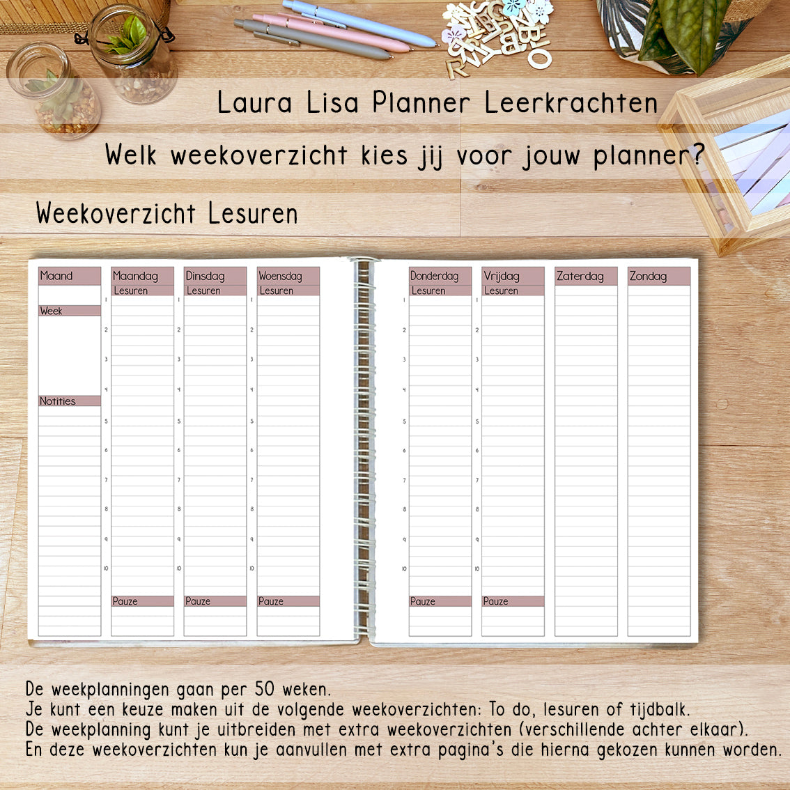 (ACHTSTE) PRE-ORDER Laura Lisa leerkrachten planner