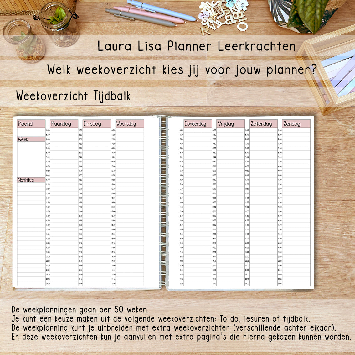 (ACHTSTE) PRE-ORDER Laura Lisa leerkrachten planner