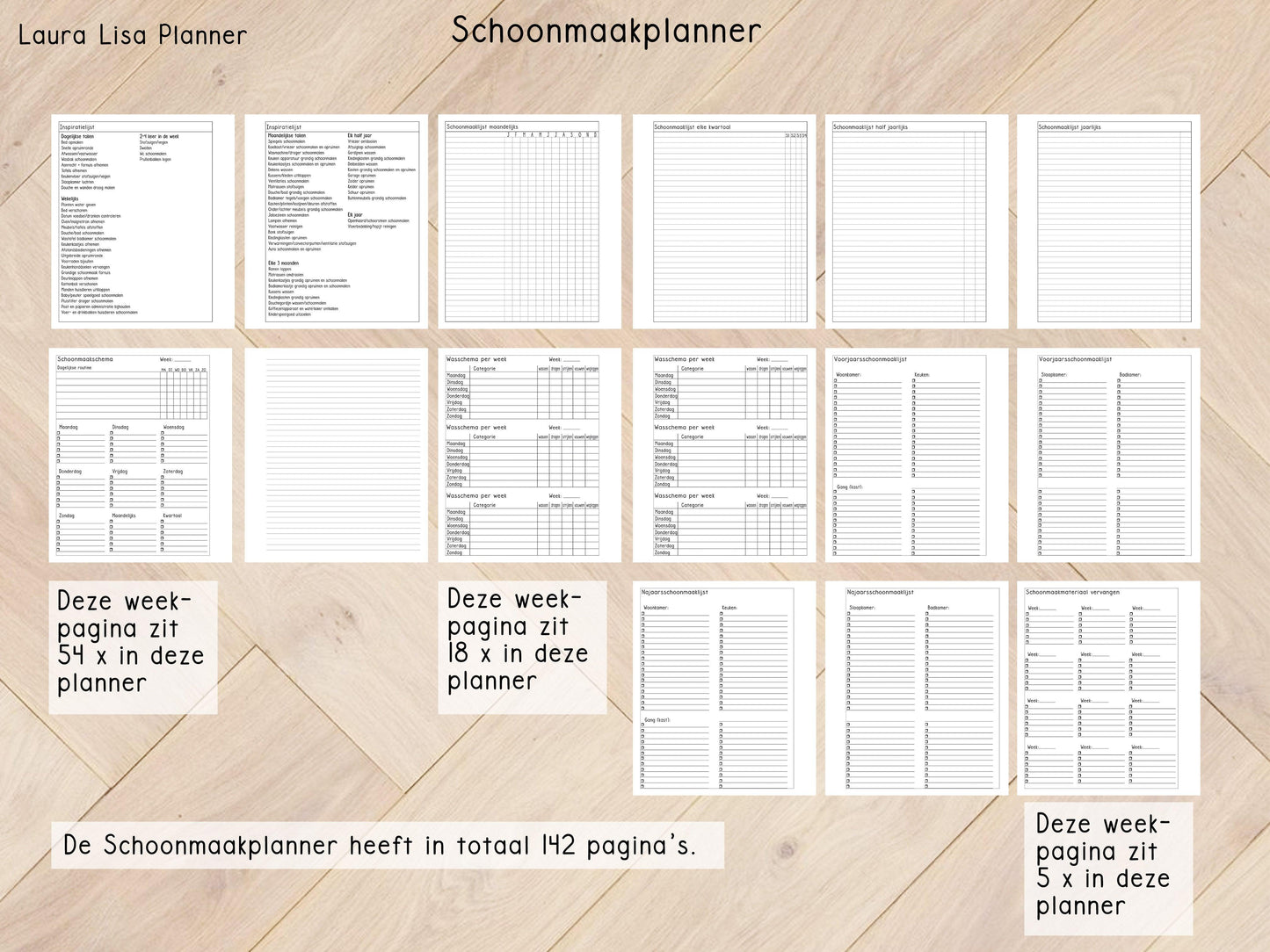 DIGITAAL Laura Lisa schoonmaak planner - Laura Lisa Lifestyle