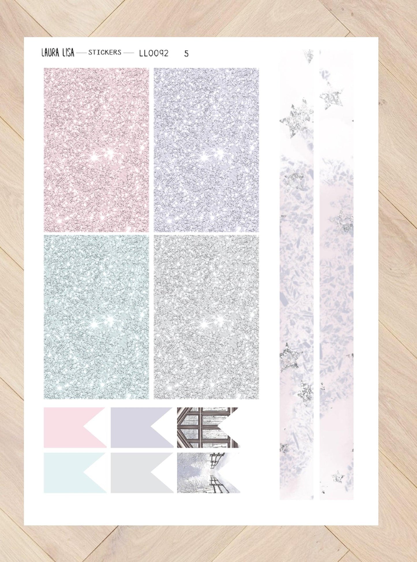 Collectie LL0092 marshmallow snowflakes